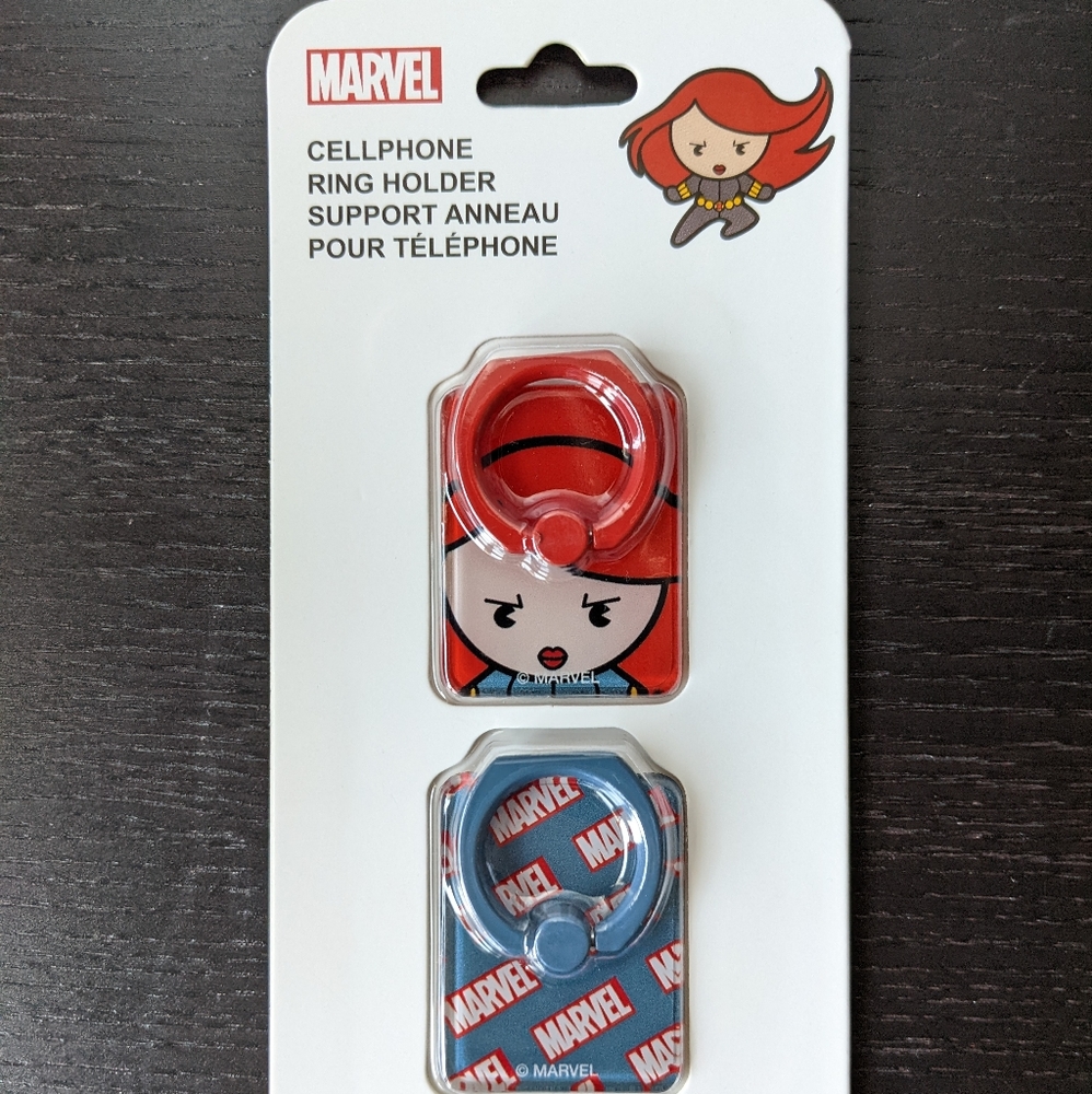 Marvel phone ring holder, black widow phone holder